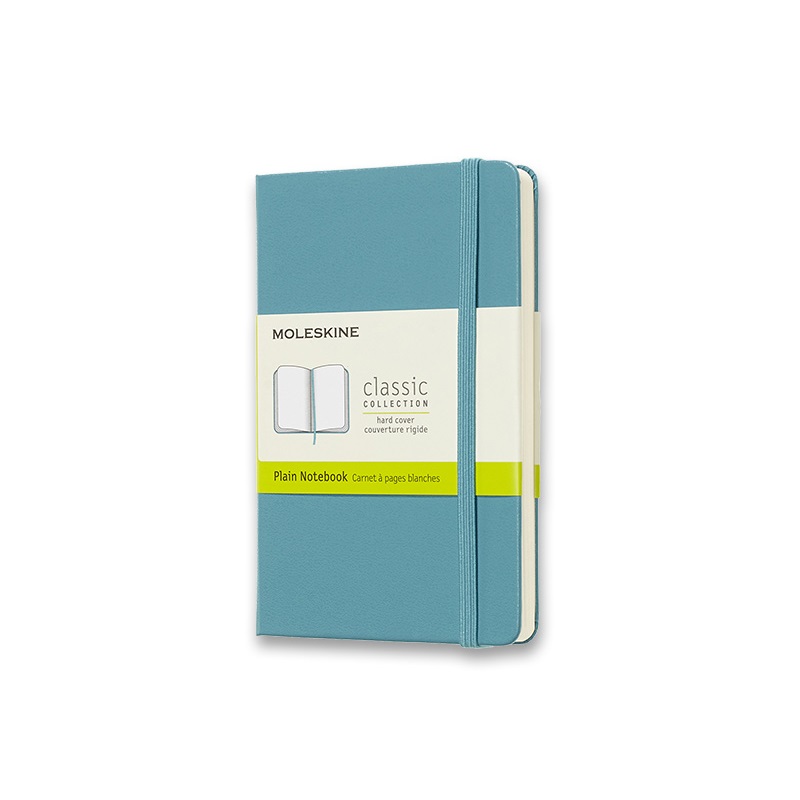 Skicář MOLESKINE tvrdý čistý tyrkysový S