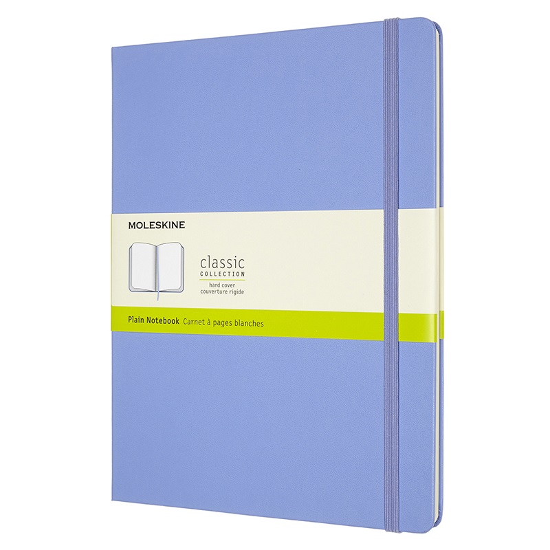 Skicář MOLESKINE tvrdý čistý nebesky modrý XL