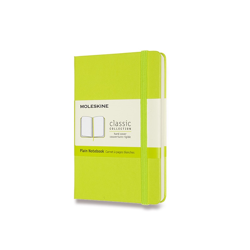 Skicář MOLESKINE tvrdý čistý limetka S