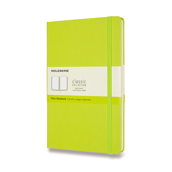 Skicář MOLESKINE tvrdý čistý limetka L