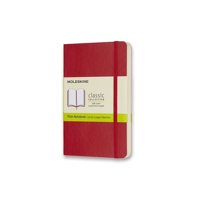 Skicář MOLESKINE měkký čistý červený S