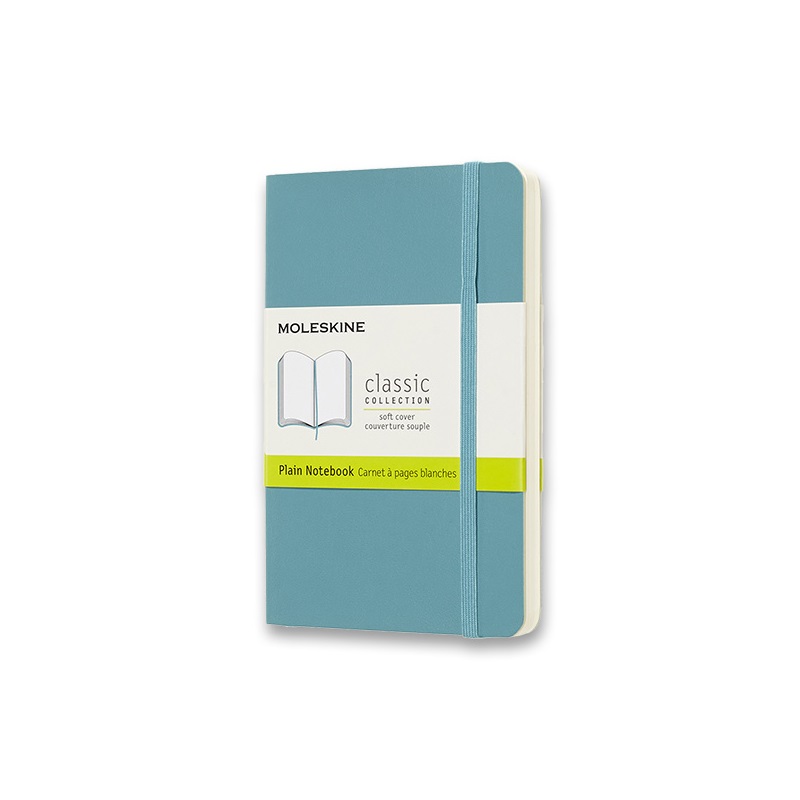 Skicář MOLESKINE měkký čistý tyrkysový S