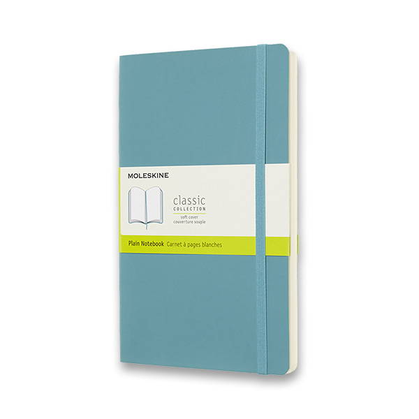 Skicář MOLESKINE měkký čistý tyrkysový L