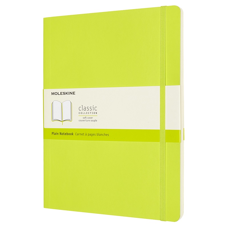 Skicář MOLESKINE měkký čistý limetka XL