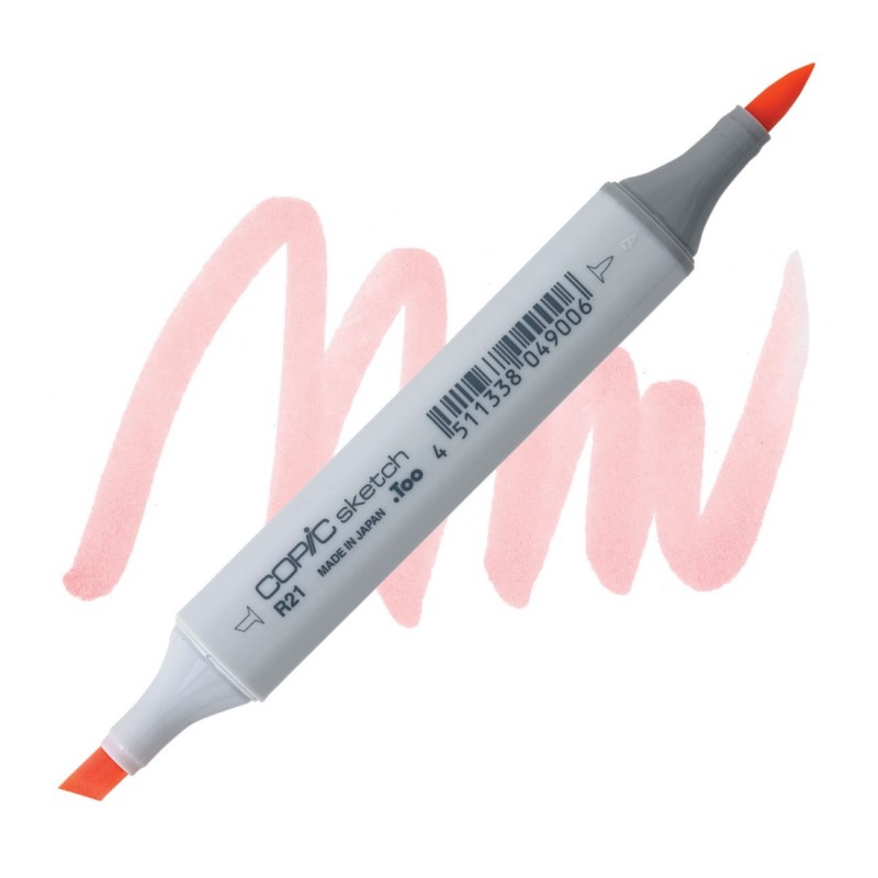 Lihová fixa COPIC Sketch oboustranná Brush & Chisel, R21 Sardonyx