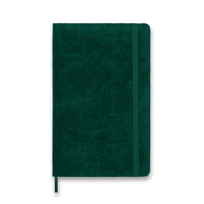 Zápisník MOLESKINE Velvet linkovaný zelený L
