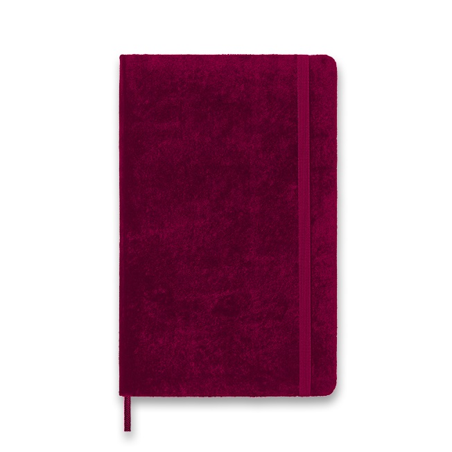 Zápisník MOLESKINE Velvet linkovaný růžový L