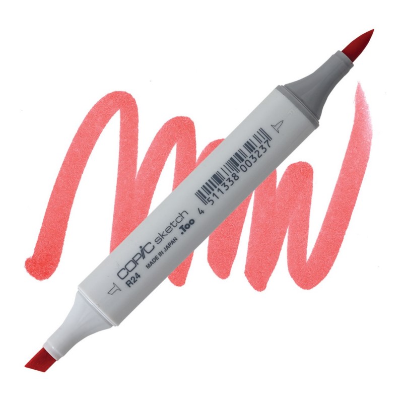 Lihová fixa COPIC Sketch oboustranná Brush & Chisel, R24 Prawn