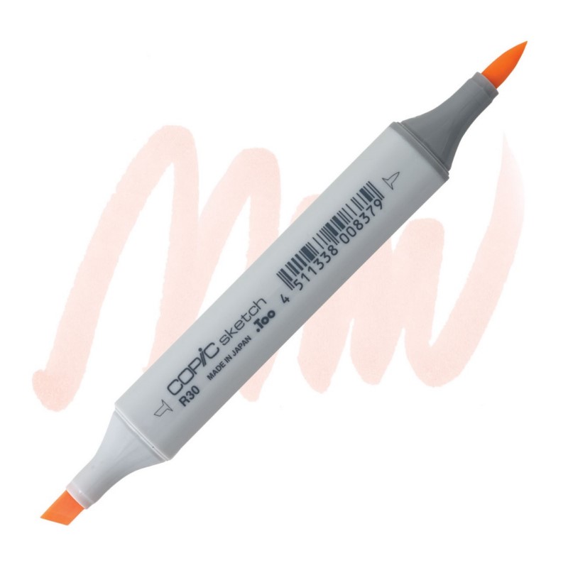 Lihová fixa COPIC Sketch oboustranná Brush & Chisel, R30 Pale yellowish pink