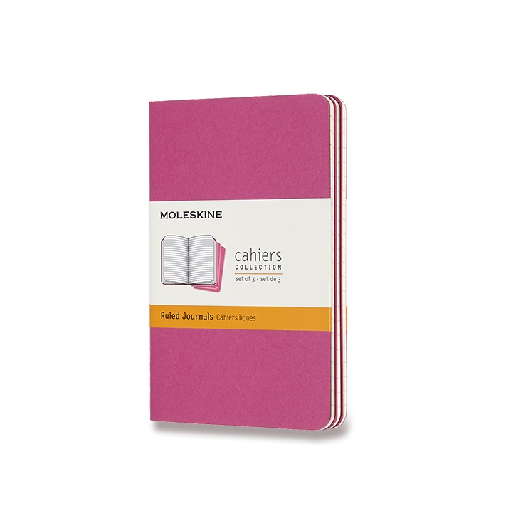 Sešity MOLESKINE 3ks linkované růžové S