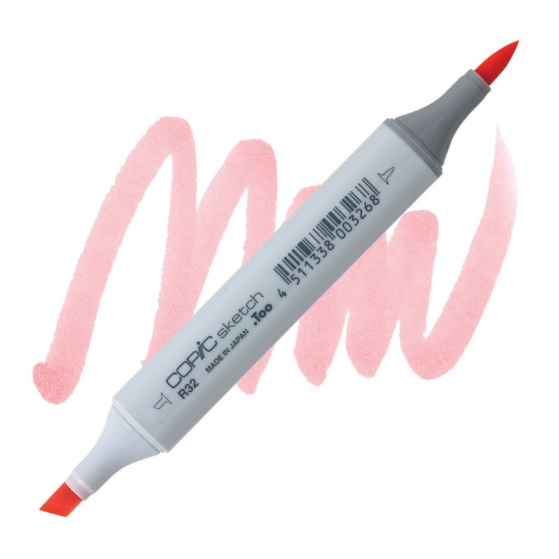 Lihová fixa COPIC Sketch oboustranná Brush & Chisel, R32 Peach