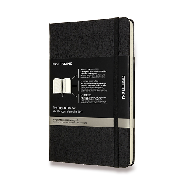Zápisník MOLESKINE Professional Project Planner linkovaný černý L