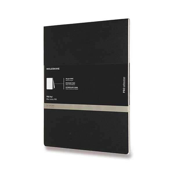 Zápisník MOLESKINE Professional Pad linkovaný černý A4