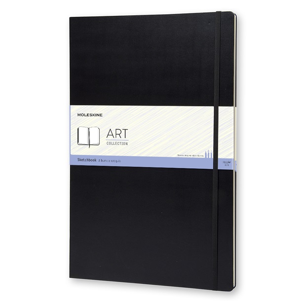Skicář MOLESKINE tvrdý čistý černý A3