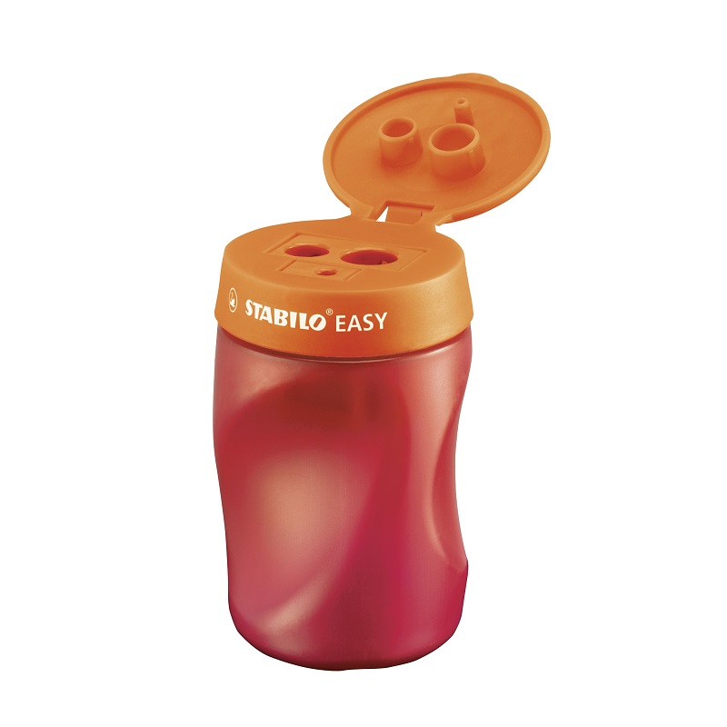 Ořezávátko STABILO EASY s 3 otvory, oranžové pro praváky