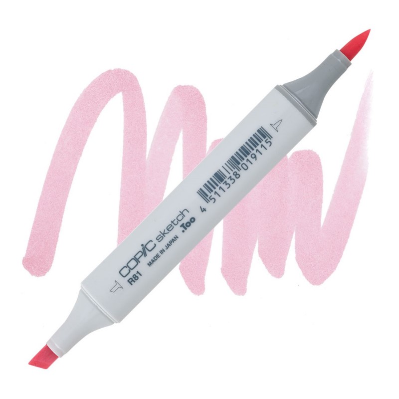Lihová fixa COPIC Sketch oboustranná Brush & Chisel, R81 Rose pink
