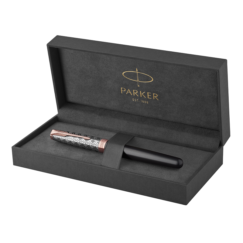 Plnící pero PARKER Sonnet Premium Metal Grey PGT "F"