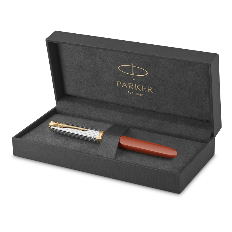 Plnící pero PARKER 51 Premium Rage Red GT "F"