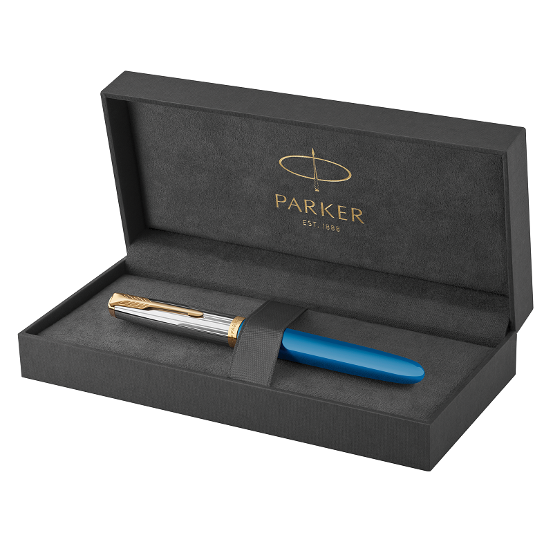 Plnící pero PARKER 51 Premium Turquoise GT "F"