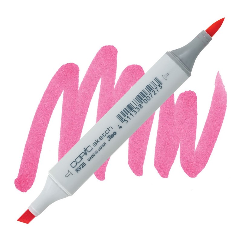 Lihová fixa COPIC Sketch oboustranná Brush & Chisel, RV25 Dog rose flower