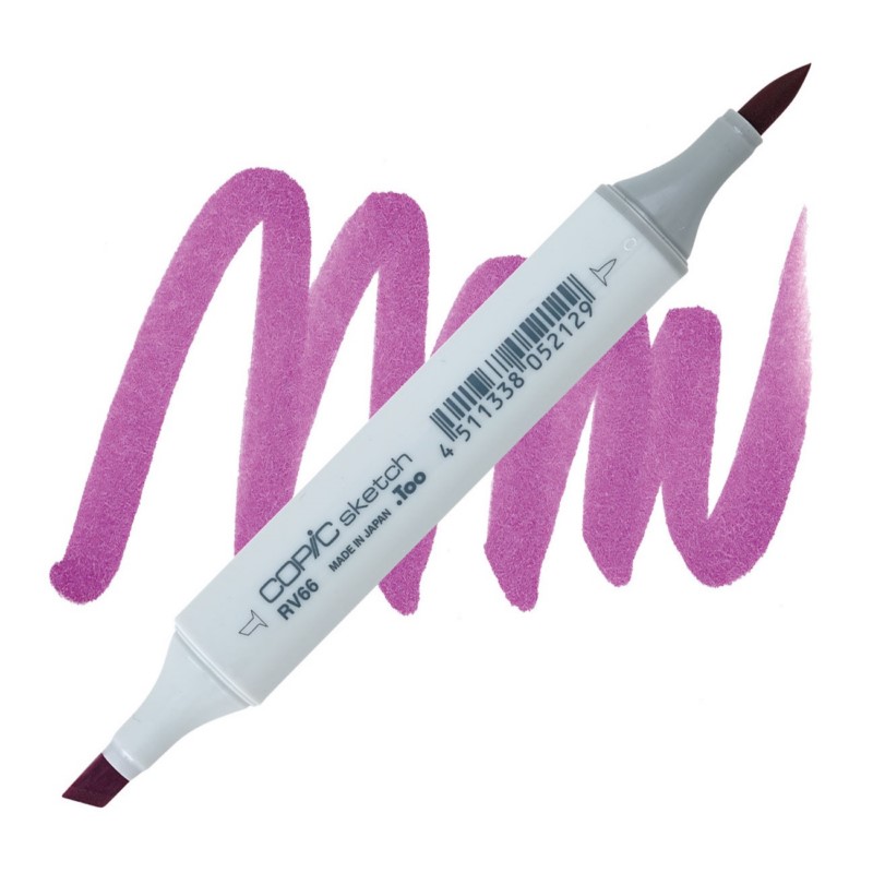 Lihová fixa COPIC Sketch oboustranná Brush & Chisel, RV66 Raspberry