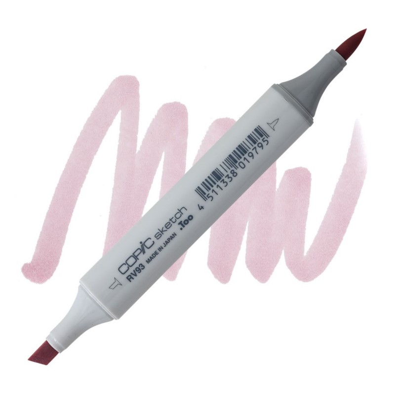 Lihová fixa COPIC Sketch oboustranná Brush & Chisel, RV93 Smoky purple