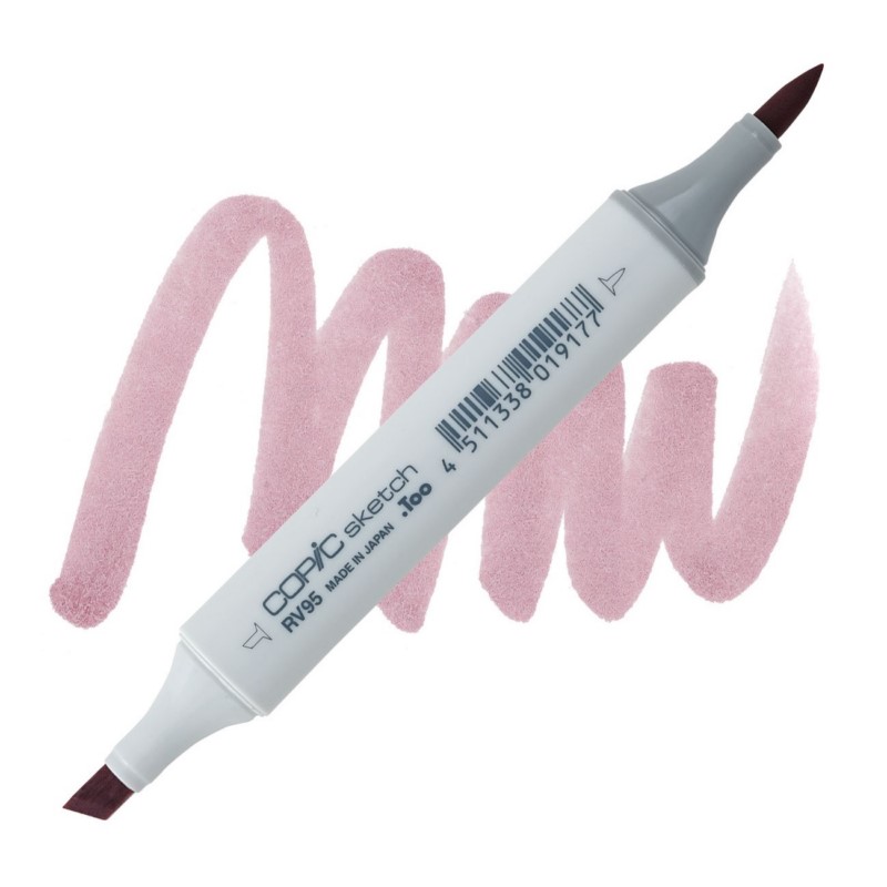 Lihová fixa COPIC Sketch oboustranná Brush & Chisel, RV95 Baby blossoms