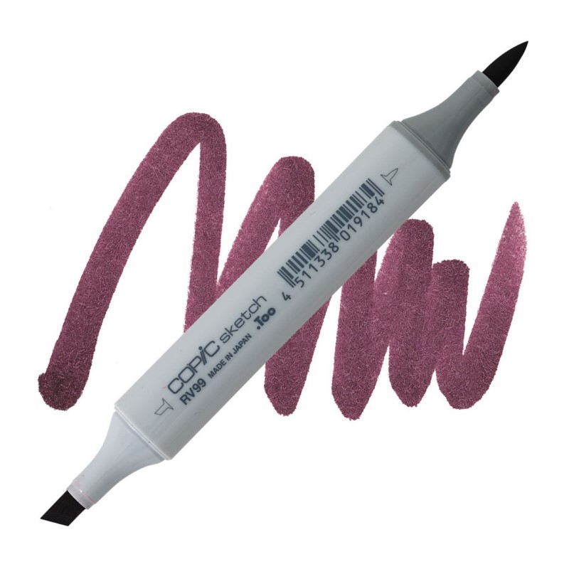 Lihová fixa COPIC Sketch oboustranná Brush & Chisel, RV99 Argyle purple