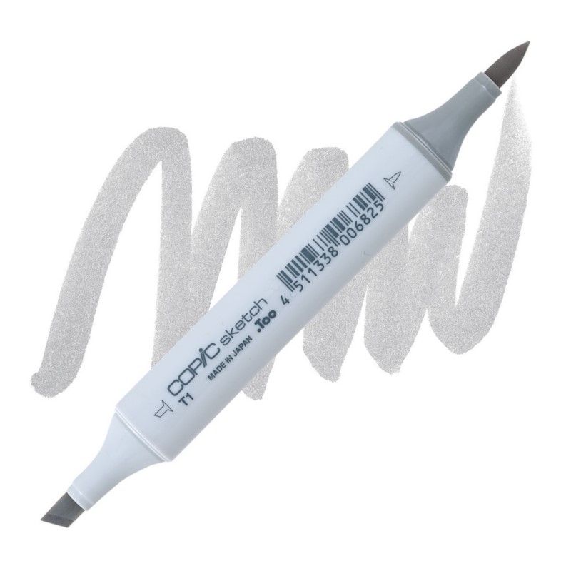 Lihová fixa COPIC Sketch oboustranná Brush & Chisel, T1 Toner gray 1