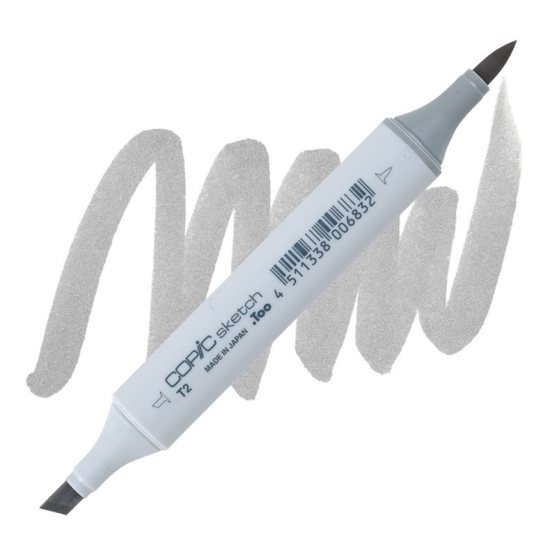 Lihová fixa COPIC Sketch oboustranná Brush & Chisel, T2 Toner gray 2