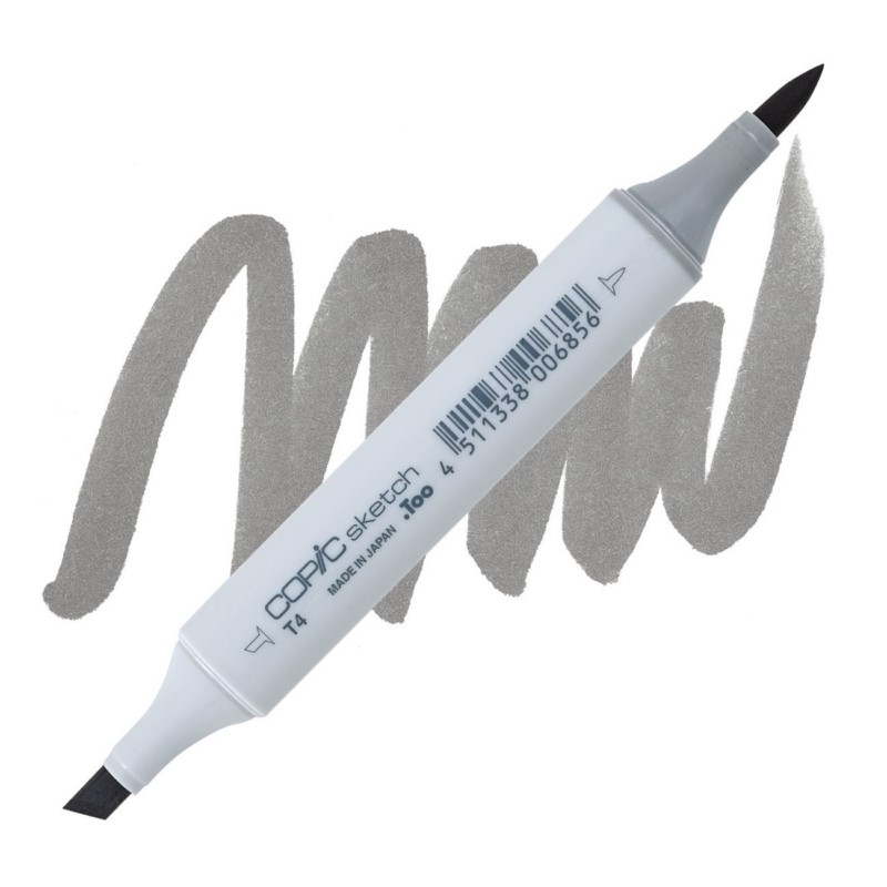 Lihová fixa COPIC Sketch oboustranná Brush & Chisel, T4 Toner gray 4