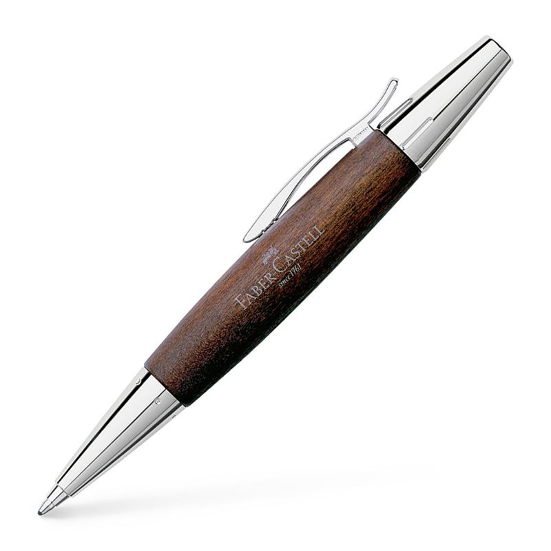 FABER-CASTELL kuličkové pero E-motion Wood Dark Brown