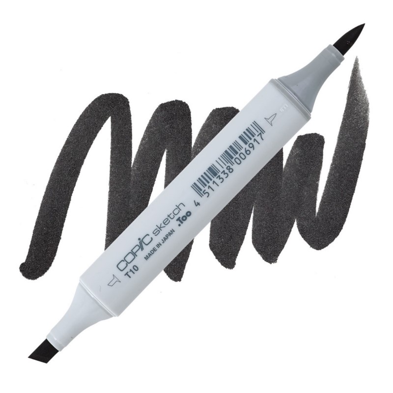 Lihová fixa COPIC Sketch oboustranná Brush & Chisel, T10 Toner gray 10