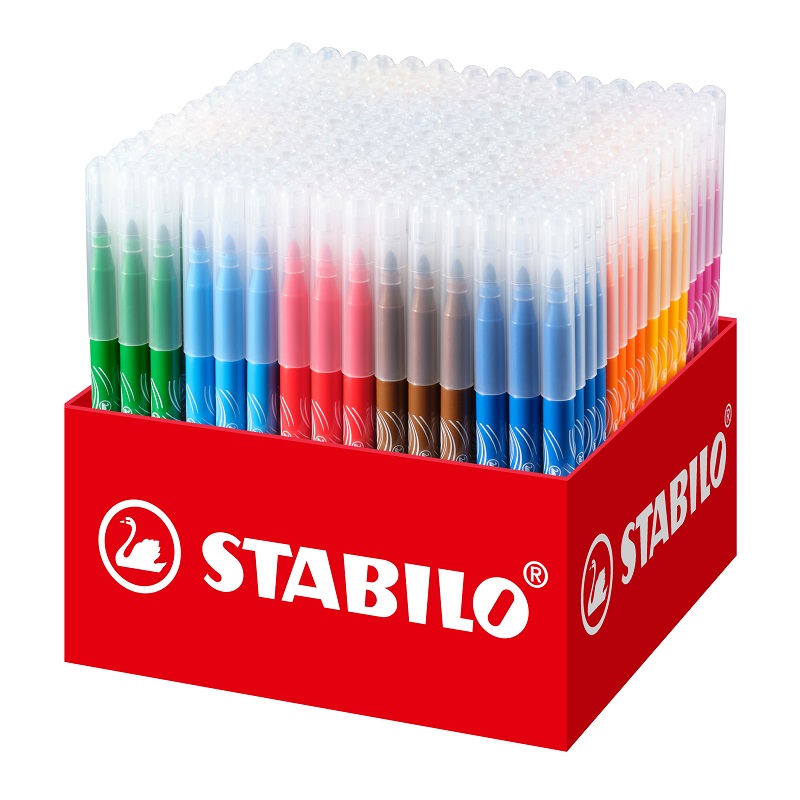 Fixy STABILO power, 240ks školní XXL box