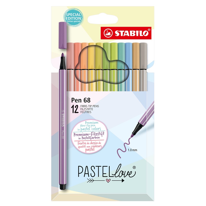 Fix STABILO Pen 68, 12ks Pastel Love