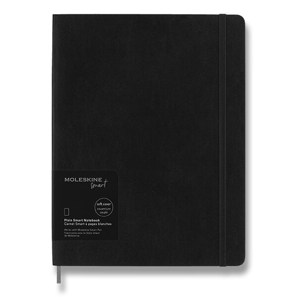 Skicář MOLESKINE Smart Writing měkký čistý černý XL