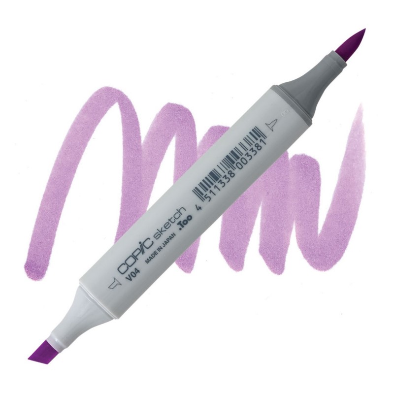 Lihová fixa COPIC Sketch oboustranná Brush & Chisel, V04 Lilac