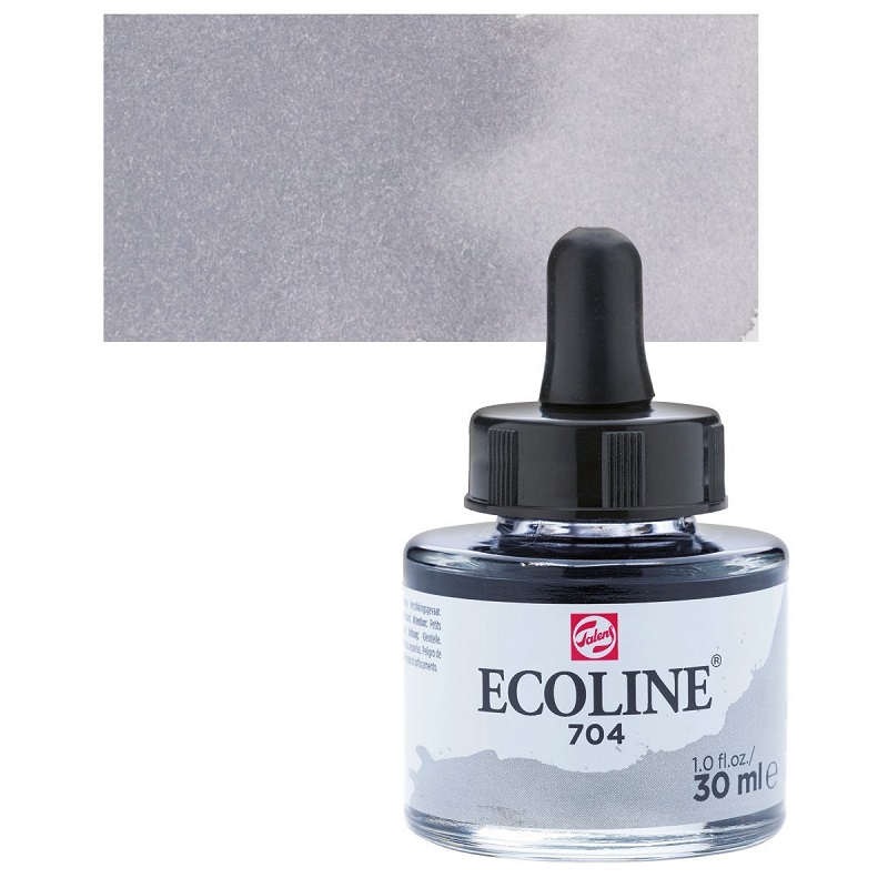 ROYAL TALENS Akvarelový ECOLINE Aquarell Ink 30ml, 704 grey