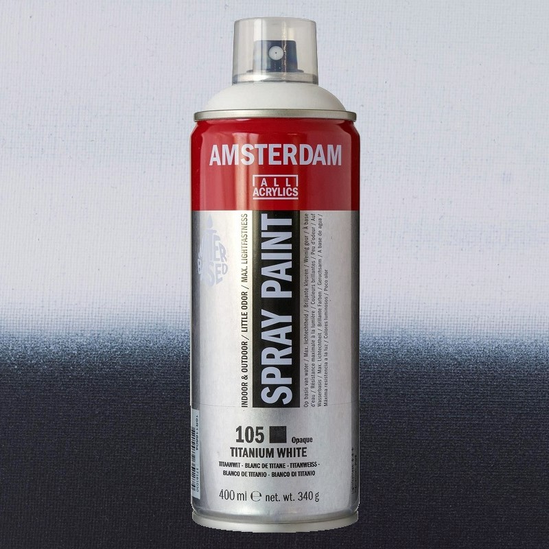 Akrylový sprej AMSTERDAM 400ml, Titanium White