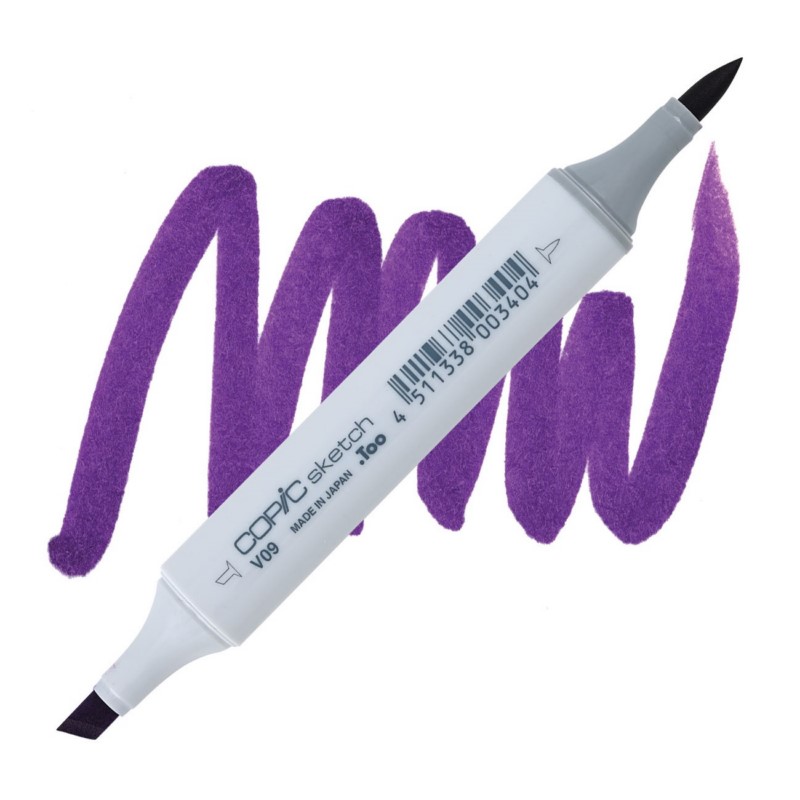 Lihová fixa COPIC Sketch oboustranná Brush & Chisel, V09 Violet