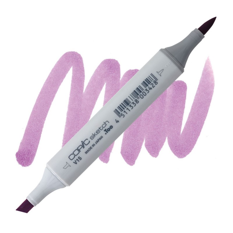 Lihová fixa COPIC Sketch oboustranná Brush & Chisel, V15 Mallow