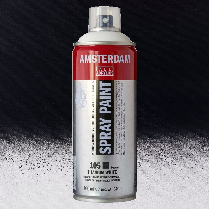 Akrylový sprej AMSTERDAM 400ml, Lamp Black