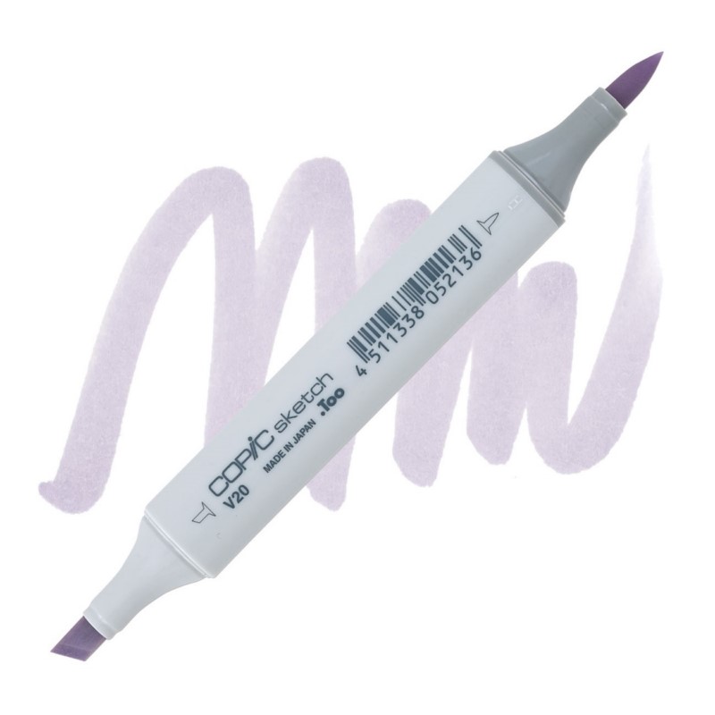 Lihová fixa COPIC Sketch oboustranná Brush & Chisel, V20 Wisteria