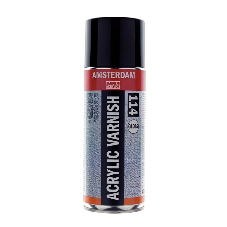 Fixační sprej AMSTERDAM Varnish 400ml, lesklý