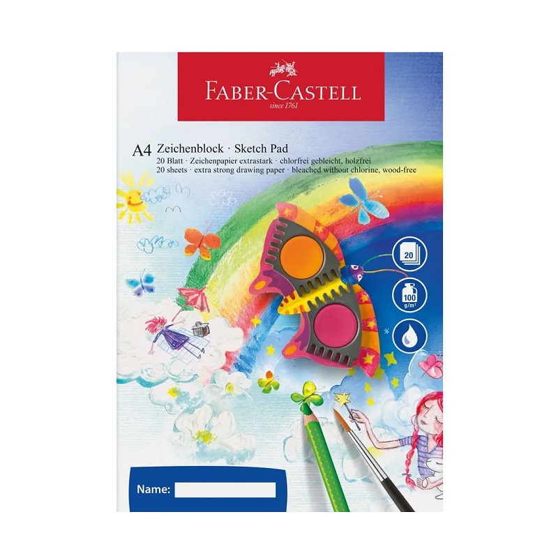 Blok FABER-CASTELL Sketch Pad A4, 20 listů