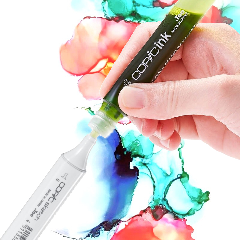 Doplnění inkoustu do lihové fixy COPIC Sketch Doplnění inkoustu: bez výměny hrotů