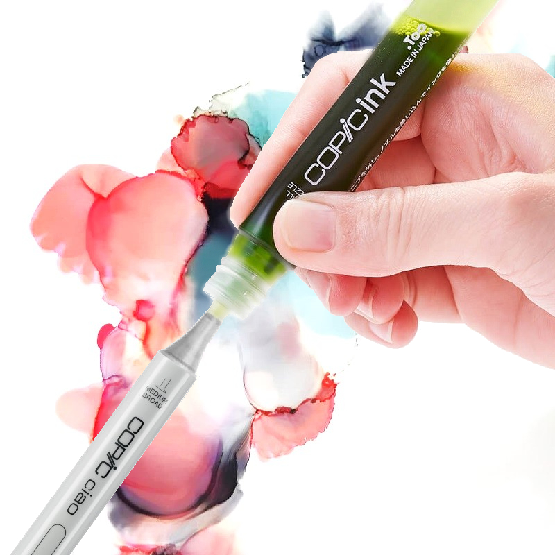 Doplnění inkoustu do lihové fixy COPIC Ciao Doplnění inkoustu: bez výměny hrotů