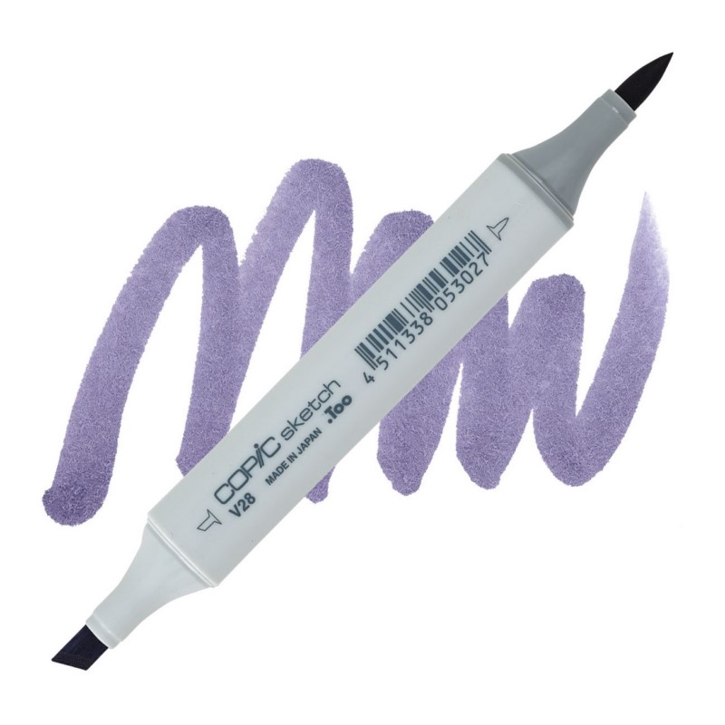 Lihová fixa COPIC Sketch oboustranná Brush & Chisel, V28 Eggplant