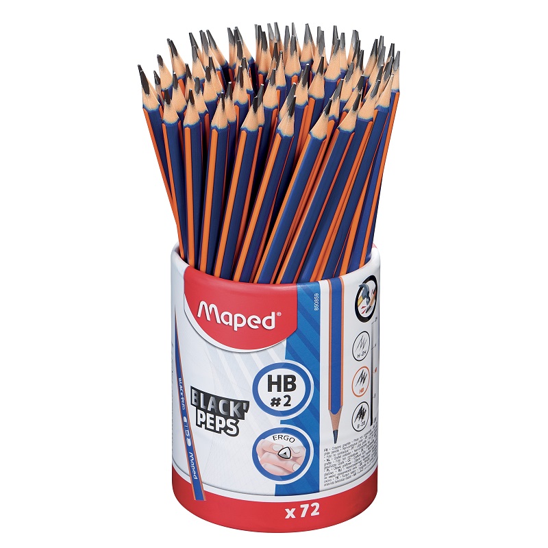 Tužky MAPED Black Peps Navy, 72ks školní set