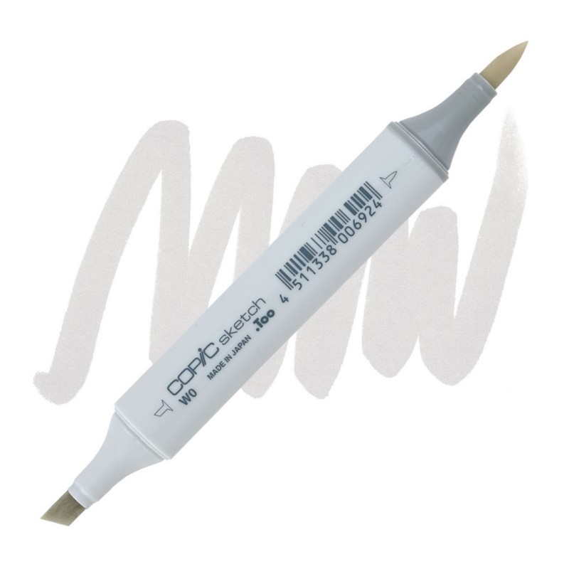 Lihová fixa COPIC Sketch oboustranná Brush & Chisel, W0 Warm gray 0